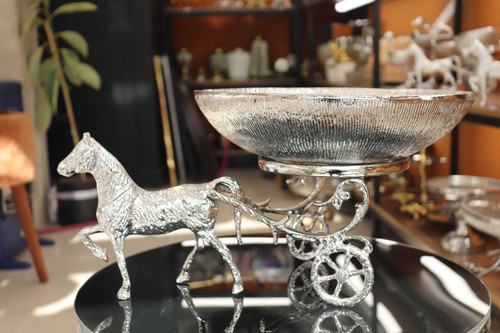 میوه خوری آلومینیومی مدل کالسکه اسب