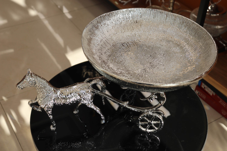 میوه خوری آلومینیومی مدل کالسکه اسب