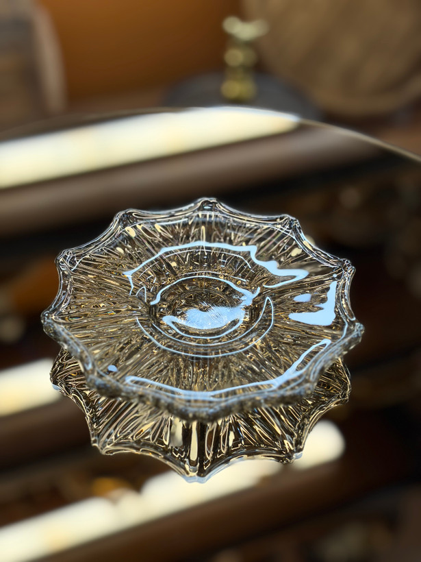 نعلبکی الیزه رنگ شامپاینی ست ۶ عددی