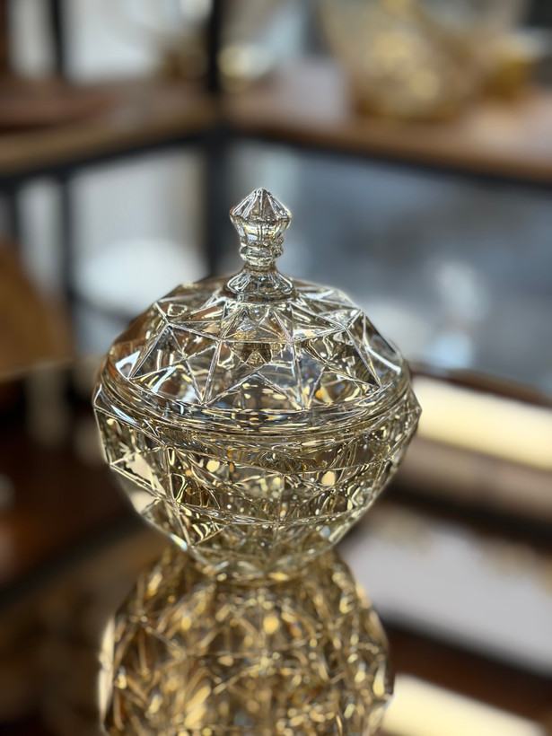 قندان اکومارین رنگ شامپاینی