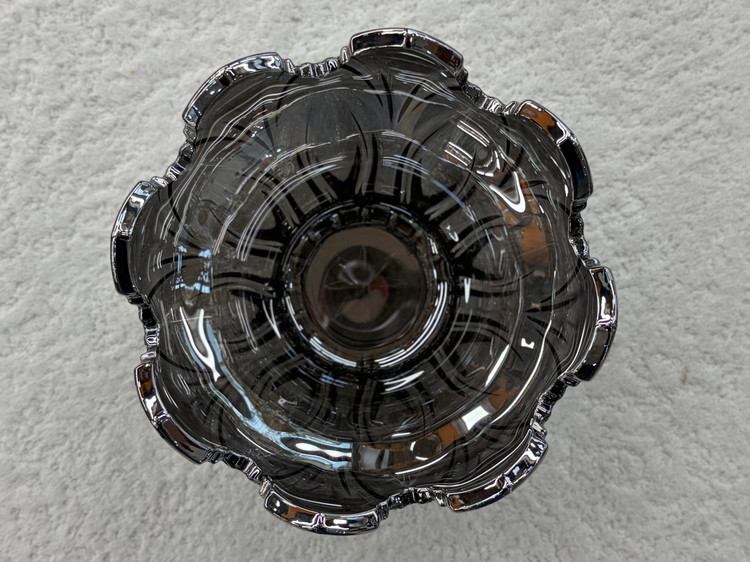 پیاله بلور ورسای رنگ پلاتینی ست ۶ عددی