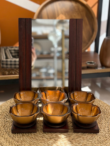 هفت سین چوبی مدل شکوفه