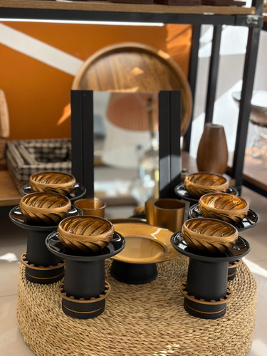 هفت سین چوب و فلز رنگ مشکی