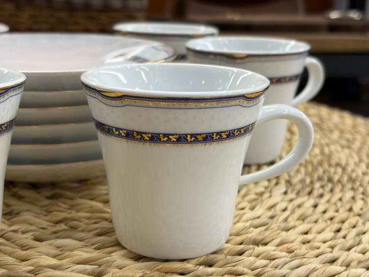 ست فنجان قهوه خوری و نعلبکی سرامیکی مارک چینی زرین ایران