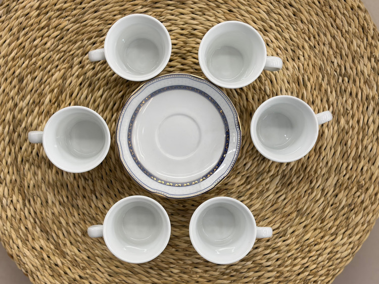 ست فنجان قهوه خوری و نعلبکی سرامیکی مارک چینی زرین ایران