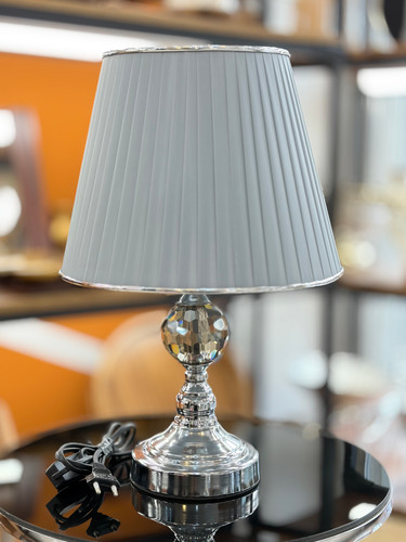 آباژور رومیزی رنگ سیلور