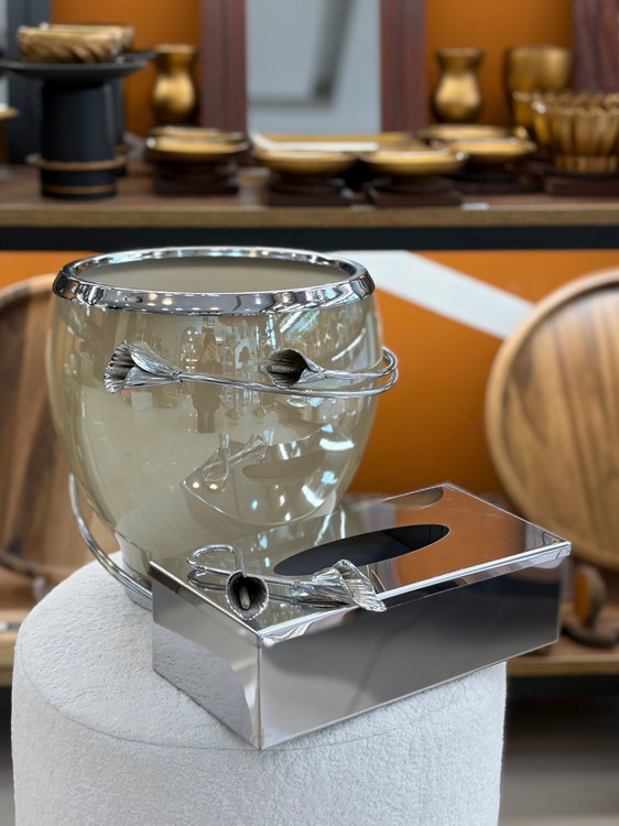 ست سطل و جا دستمال کاغذی لیلیوم