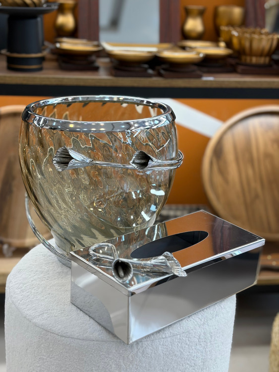 ست سطل و جا دستمال کاغذی لیلیوم