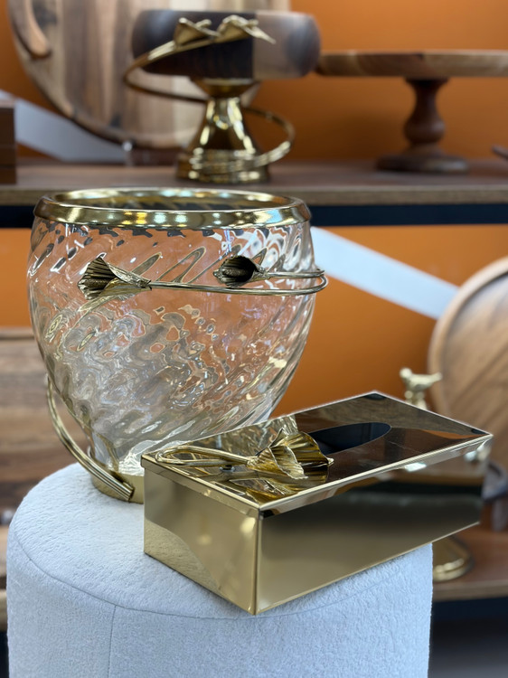 ست سطل و جا دستمال کاغذی لیلیوم