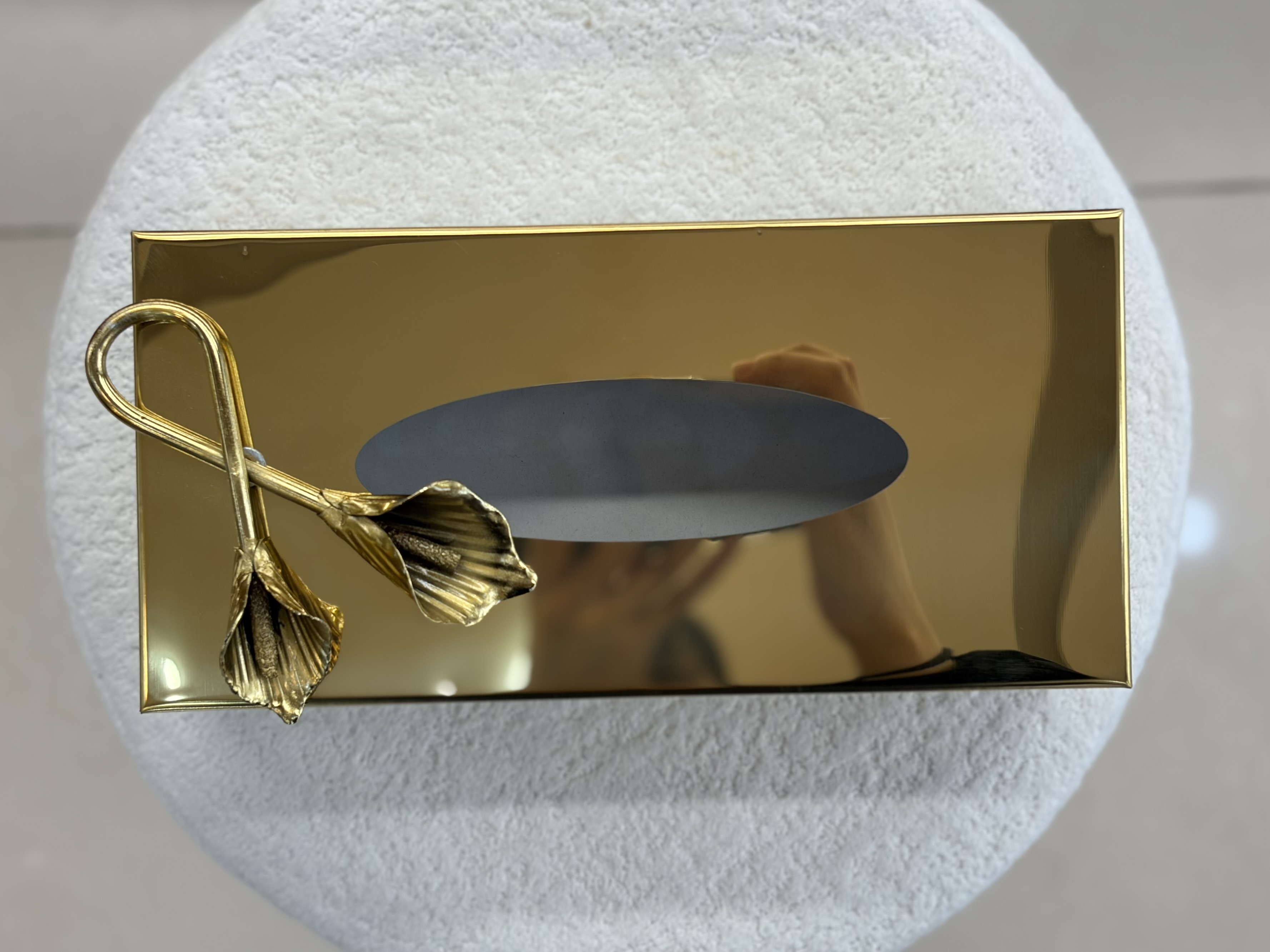 جا دستمال کاغذی فلزی مدل لیلیوم