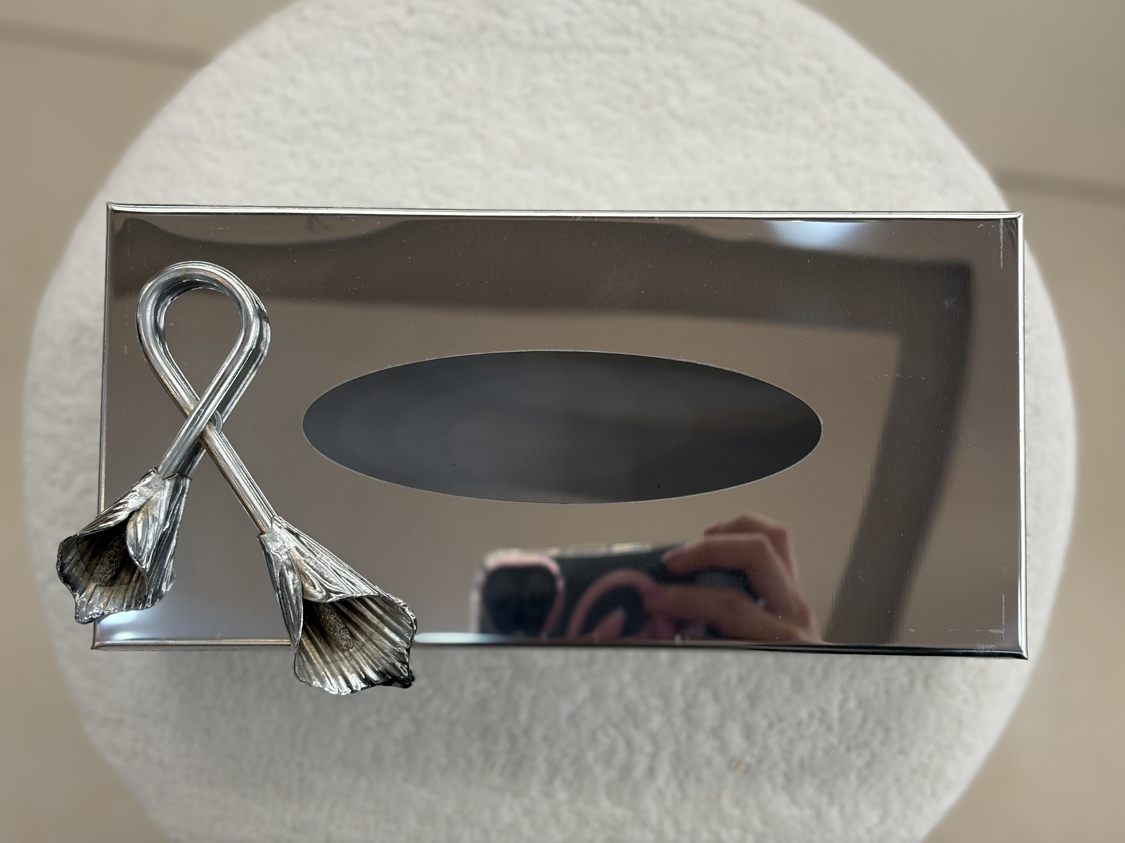 جا دستمال کاغذی فلزی مدل لیلیوم