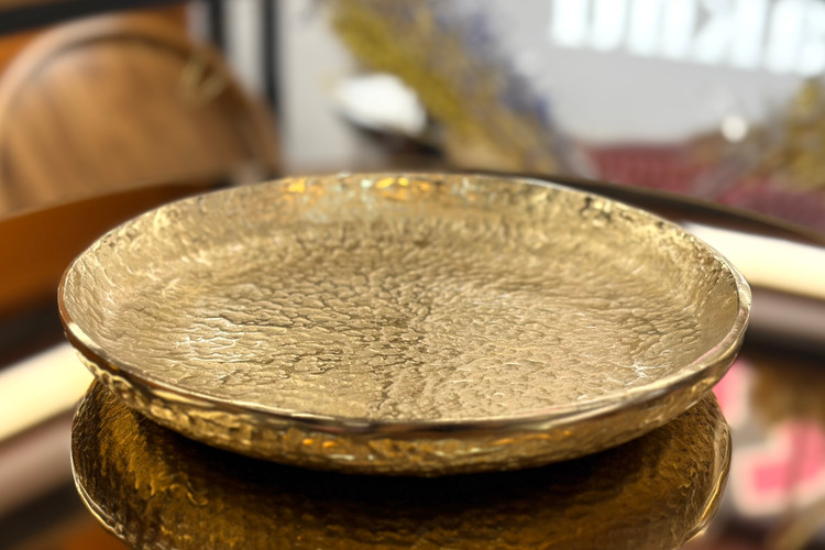 پیش دستی آلومینیومی رنگ طلایی ست ۶ عددی