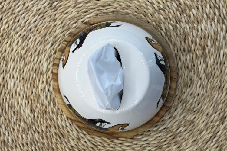 جا دستمال کاغذی سرامیکی هرمس