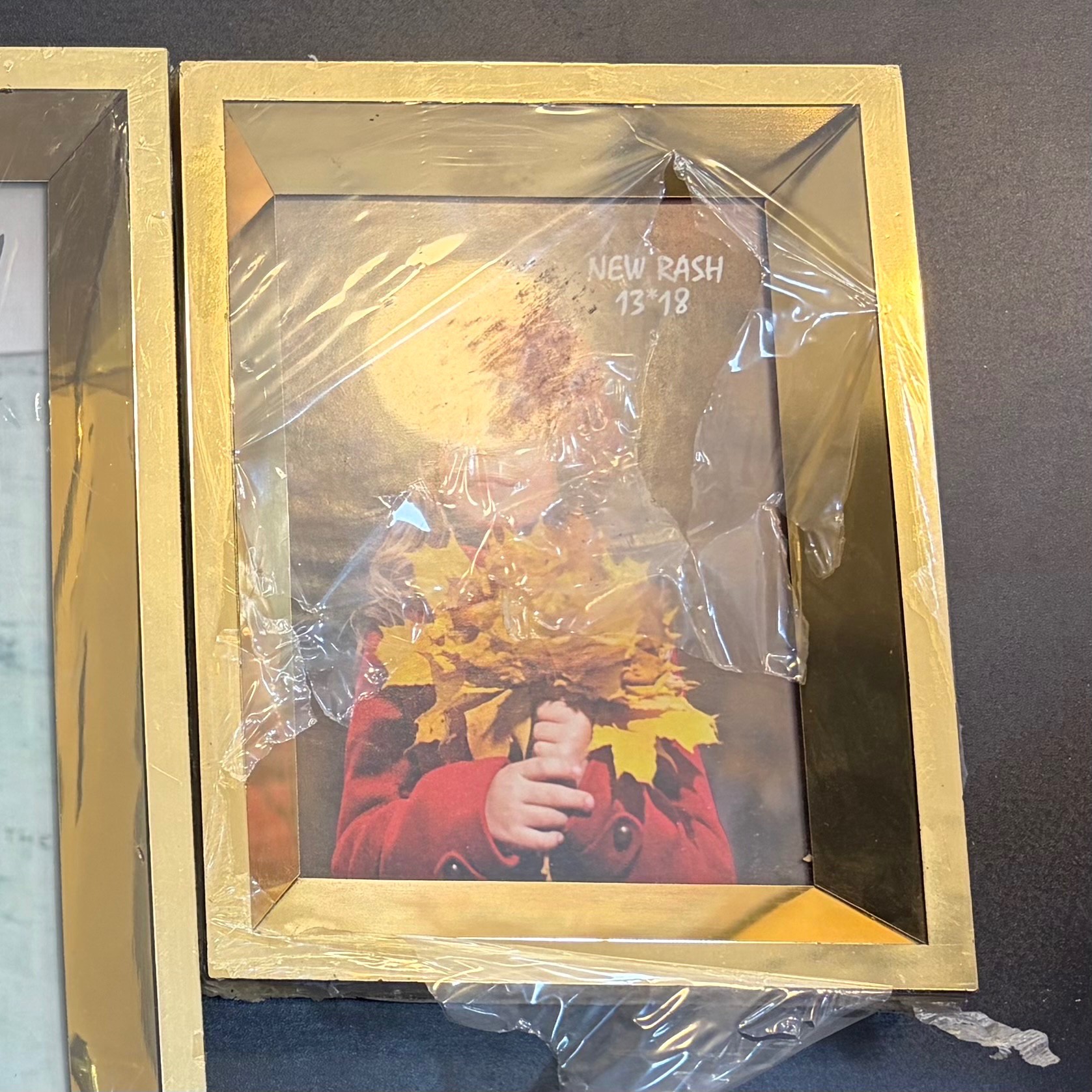 قاب عکس آینه ای 13x18 رنگ طلایی