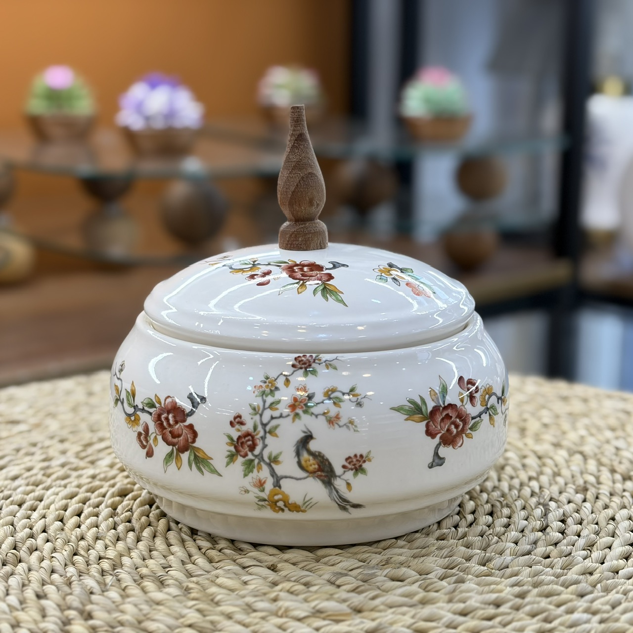 شکلات خوری سرامیکی سیمرغ رنگی سایز متوسط