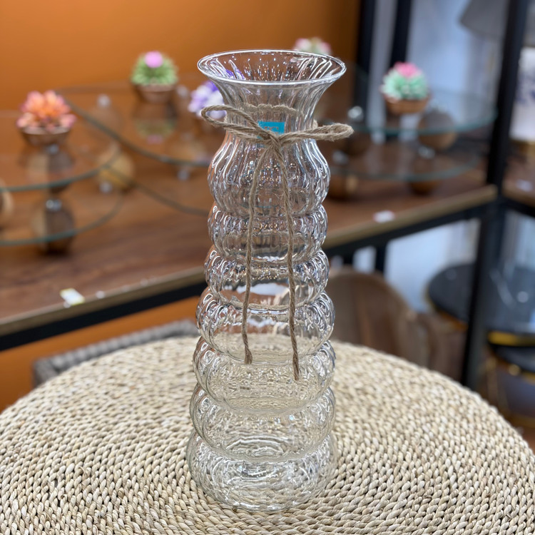 گلدان شیشه ای بی رنگ طرح ۵۰۲۶