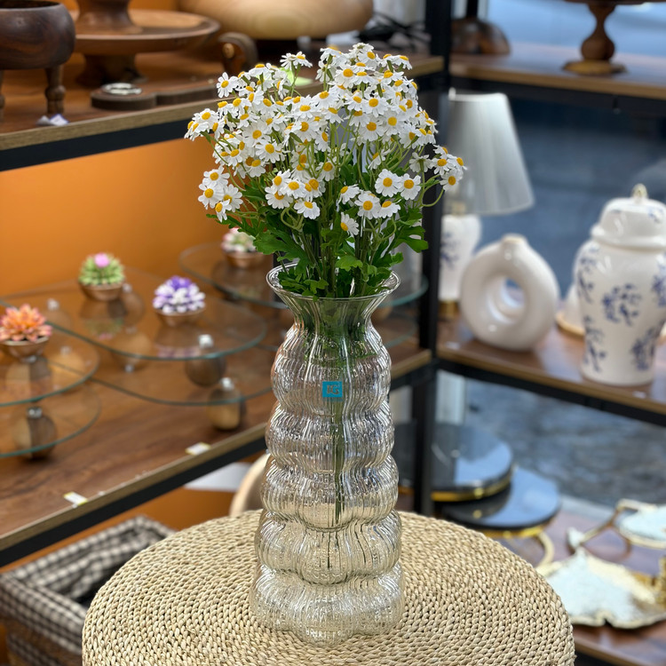 گلدان شیشه ای بی رنگ طرح ۵۰۲۴