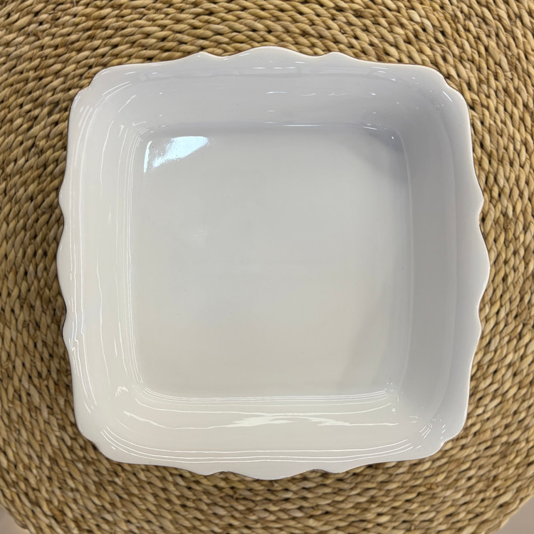 کاسه خورشت چینی سفید لب طلا